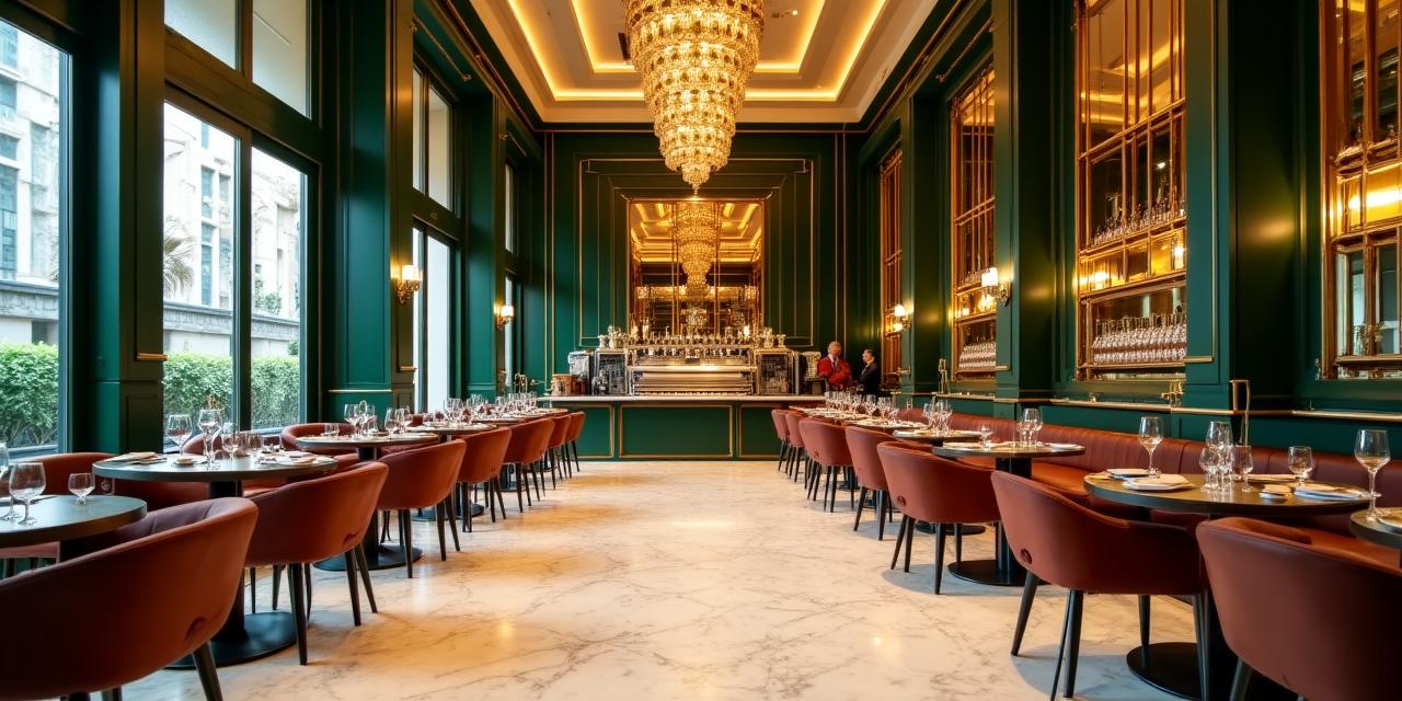 Interno elegante di DecoCaffè a Roma in stile Art Déco