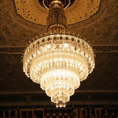 Lampadario iconico in stile Art Déco