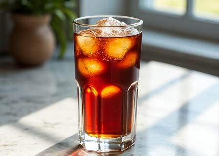 Bicchiere di Cold Brew con ghiaccio cristallino