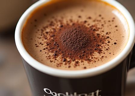 Deco Choco-Latte con decorazione dorata